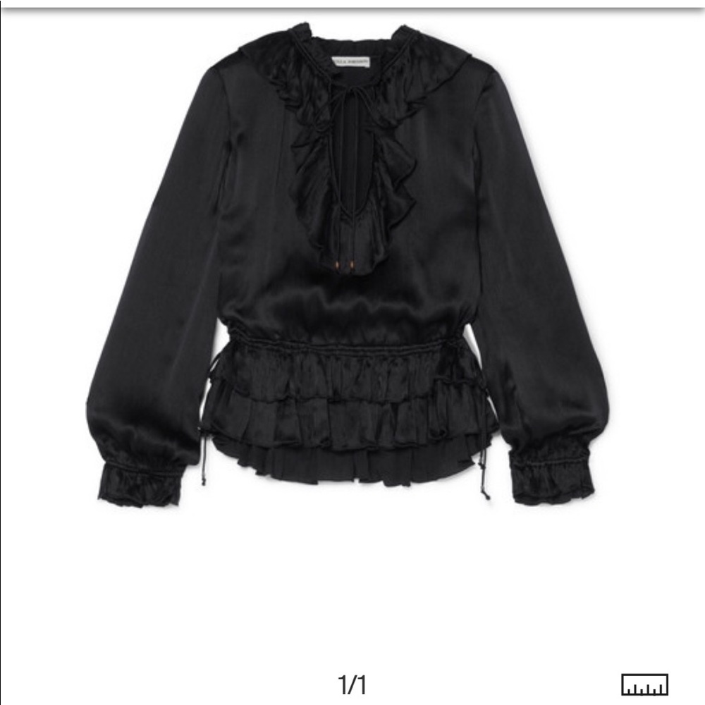 Ulla Johnson Black Blouse Silk 6